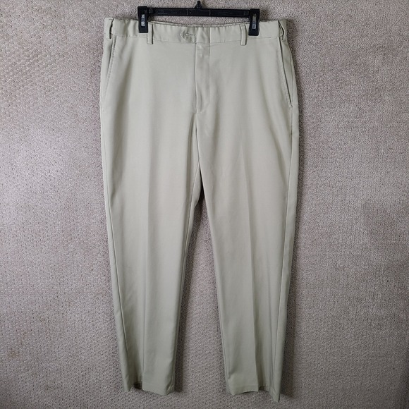 Jos. A. Bank Other - Jos A Bank Traveler Pants Mens 36x32 Beige Tailored Fit Dress Trouser Slacks